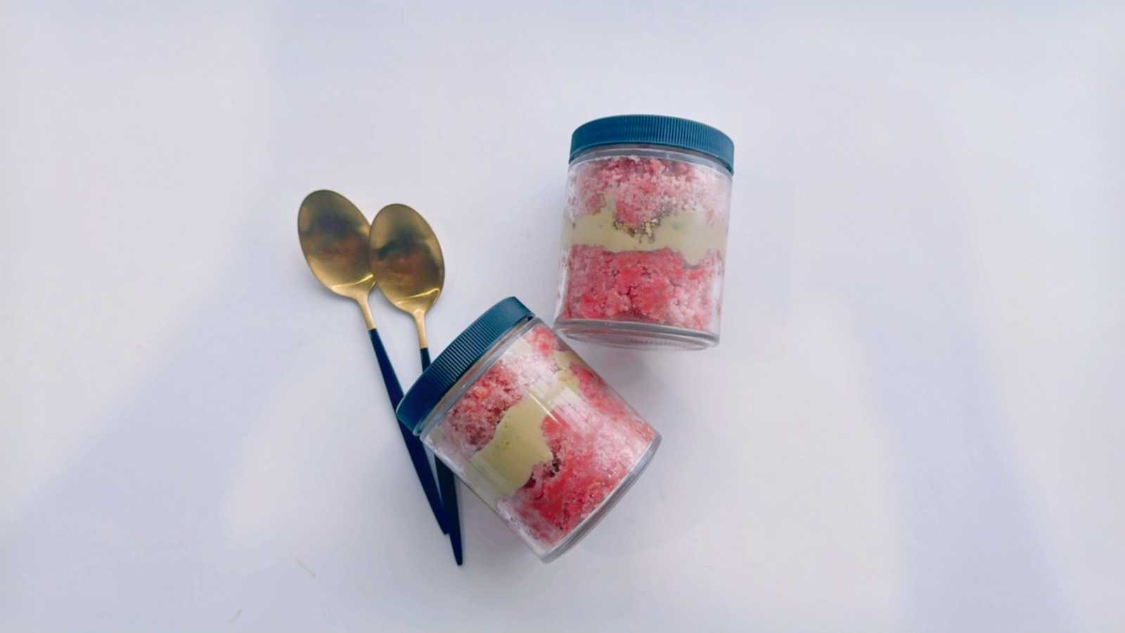 Rose and Pistachio Cake Jar
